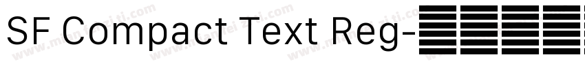 SF Compact Text Reg字体转换
